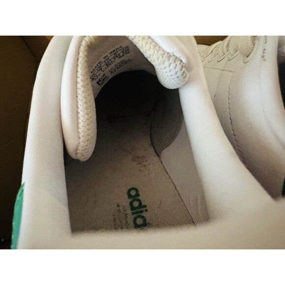Adidas Stan Smith White Green Leather Low Top Sneakers Shoes Women's 8.5 - Picture 16 of 16